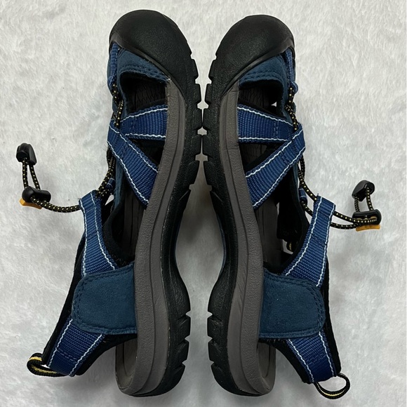 Keen EUC Womens 7 Blue Gray Yellow Waterproof Hiking Sandals. Cinch strap - Picture 5 of 8
